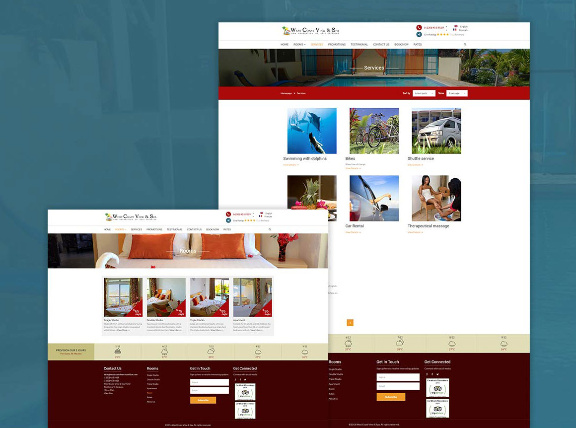West Coast View — Holiday Accommodation Website